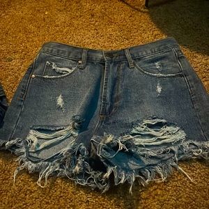 jean shorts
